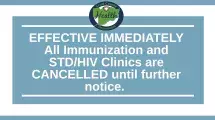 Cancelling all clinics.