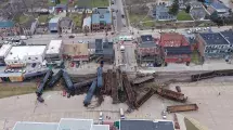 Train derailment LeClaire Iowa January 3, 2020 #3