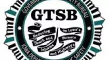 Governor’s Traffic Safety Bureau (GTSB) Iowa Department of Public Safety Seal Logo.