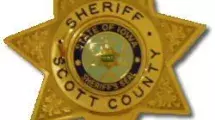 Scott County Sheriff star badge.