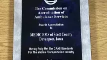 the accreditation plaque.
