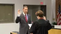 Swearing in of Sheriff Tim Lane.