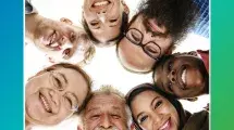 National Public Health Week graphic with group of people together.
