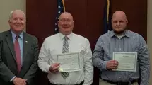 New Reserves Ackerman and Smith with the Sheriff.