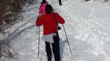 Snow skiing