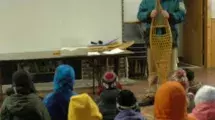 Class presentation at Wapsi.