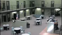 View of the housing unit of Scott County Jail.