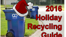 Holiday Themed Recycle Bin 