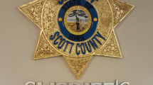 Scott County Sheriff's Office wall sign.