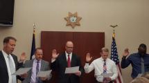 Swearing in ceremony of new deputies.