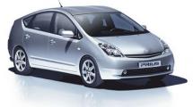 Picture of a Prius car.