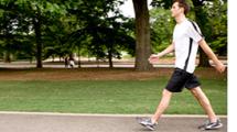 Image of man outside walking