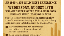 Flyer advertising event.
