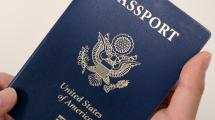 Holding a US Passport.