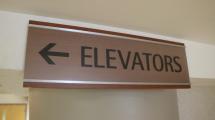 Elevator sign.