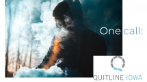 Man smoking outdoors in the cold