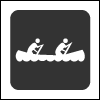 Canoeing icon.