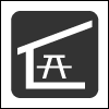 Rental shelter icon.