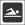 Outline of a swimmer in the water.