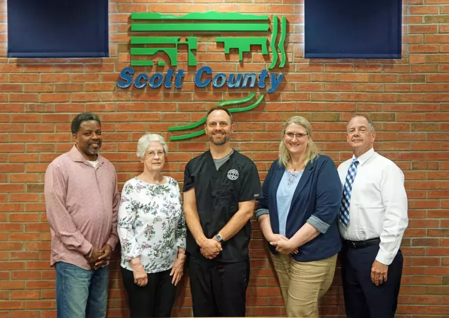 Photo of Scott County Board of Health members