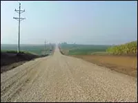 Gravel roadway Area Service Level A