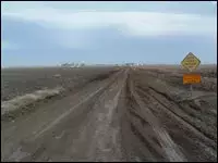 Dirt roadway example of Area Service Level B
