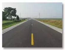 A paved road in Scott County.